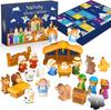 Nativity Advent Calendar 2025 Kids, Christmas Story Nativity Playset Christian Advent Calendar for  Kids, Boys, Girls