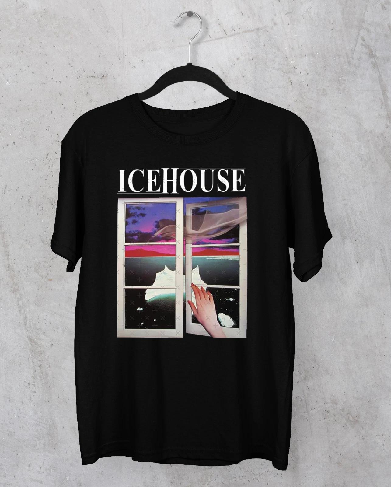 

НОВЫЙ тур группы Icehouse Футболка ЧЕРНАЯ Унисекс футболка Все размеры S-5XL 2F538 M