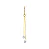 Charm Chain With White Zircons - Gold - D-071 25 Mm