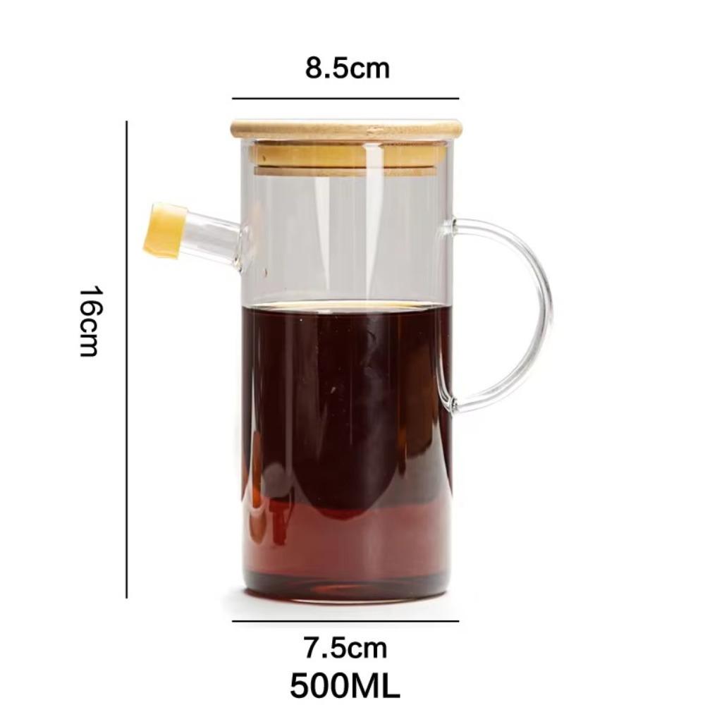 Skleněná nádoba na olej v potravinářské kvalitě, nepropustná nádoba na skladování oleje Nový dávkovač oleje Láhev pro domácnost