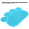 PVC Cat Dog Litter Mat Waterproof AntiSlip   Shape Feeding Bowl Placemat Pet Supplies(  Blue   Shape)