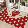 Valentine's Day Heart-shaped Carpet Doormat Living Room Bedroom Kitchen Study Room Entrances Valentine's Day Holiday Home Decor