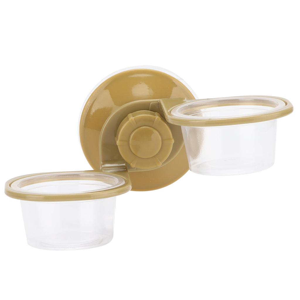 Hanging Food Bowl Single and Double Basins Drinking Water Type for Snakes Lizards Horned Frogs and