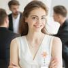 1 szt. Kolorowy kwiatowy uchwyt na identyfikator z wysuwanym klipsem, prezent dla lekarzy, pielęgniarek, studentów, biura