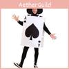 Halloween New Arrival Funny Cosplay Poker Jumpsuit Costume For Parties