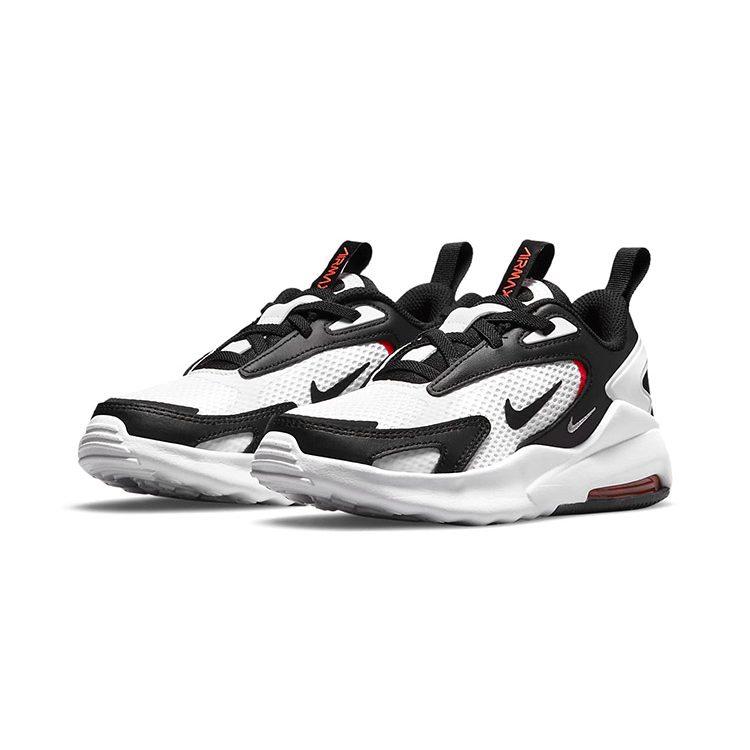 Nike Air Max Bolt Low Top Running Shoes Black White Children Aged 3 7 Years Old CW1627-100
