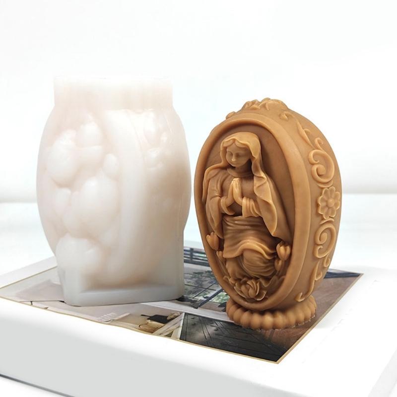 3D Easters Eggs Candle Molds Plasters Molds Silicone Mould Ornament Castings Molds Epoxy Resin Molds