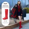 Damen JW113 Hohe Wasserdichte Ritter Regenstiefel