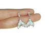 Kolczyki wiszące Zircon Aurora Fishtail - Modne, Ekskluzywne, Unikalny design