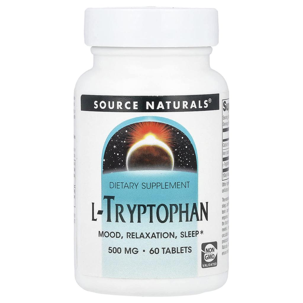 L-Tryptophan, 500Mg, 60 Tablets (166Mg Per Tablet)