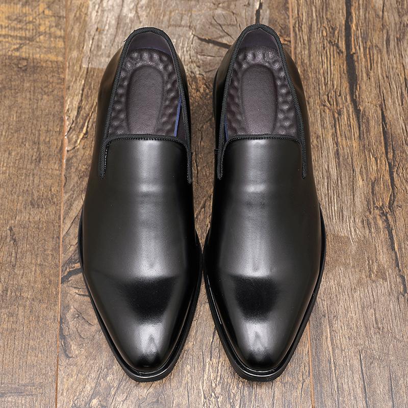 

Мужские лоферы из ПУ, однотонные, на низком каблуке, удобные, повседневные, деловые, классические мужские туфли, размеры 38-48 48