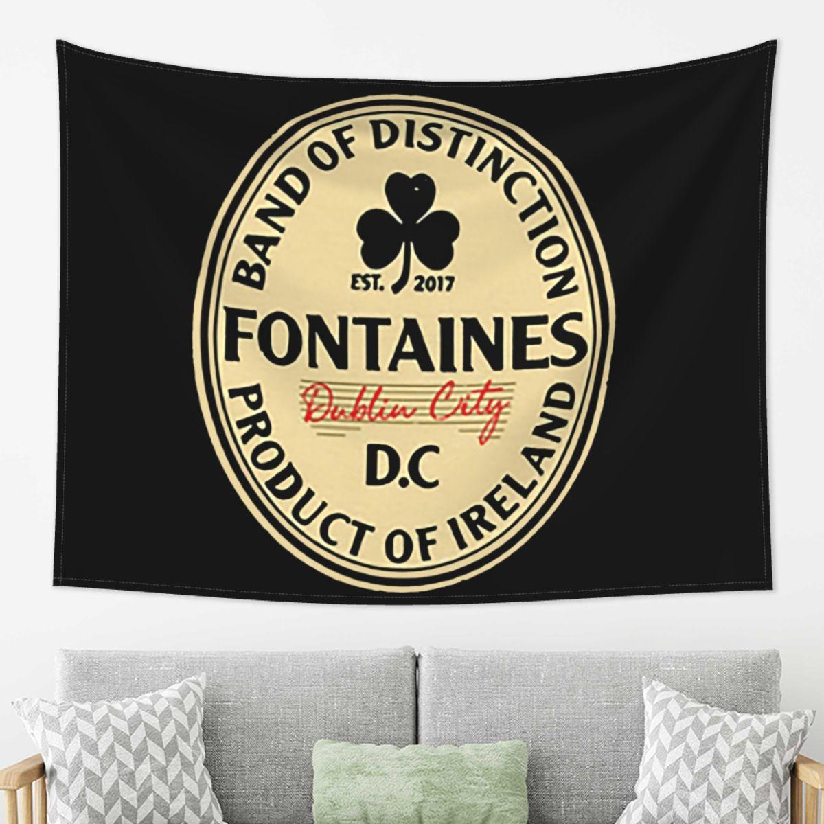 

Fontaines DC Tapestry Wall Hanging Aesthetic Home Decor Tapestries for Dorm Room 74x94cm(29x37in)