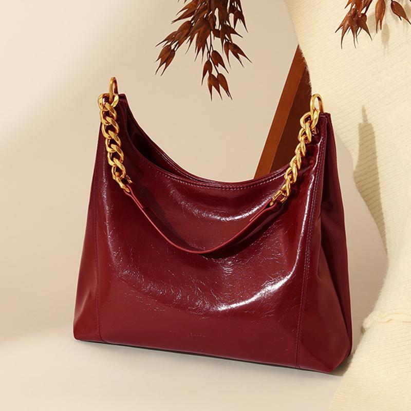 Handbags Ladies Crossbody Bags for Women Designer Bag Ladies Handbag Business Luxury Classic Retro Design Ladies Armpit Bag KTB 31x9x22cm вино красного