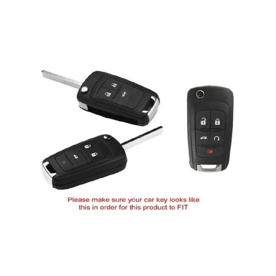 Exact Fit Glossy Black Smart Key Fob Shell Cover For Chevrolet GMC 3 4 5 Buttons