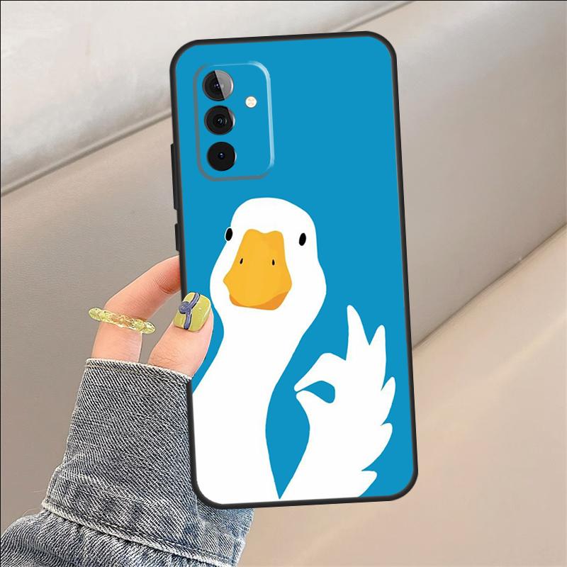 Cartoon Cute Goose Case For Samsung Galaxy A54 A14 A36 A16 A33 A56 A26 A15 A55 A53 A35 A22 A32 A52 A34 A05 A06