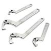 Professional Water Meter Tool Adjustable Hook Wrench With Square/ Round End for Plumbing And Repair Maintenances