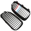 Front Bumper Hood Grills Glossy Black Single Slat Racing Grill Car Accessory For BMW 3-Series E92 E93 Coupe Cabrio 2010-2013 Facelift