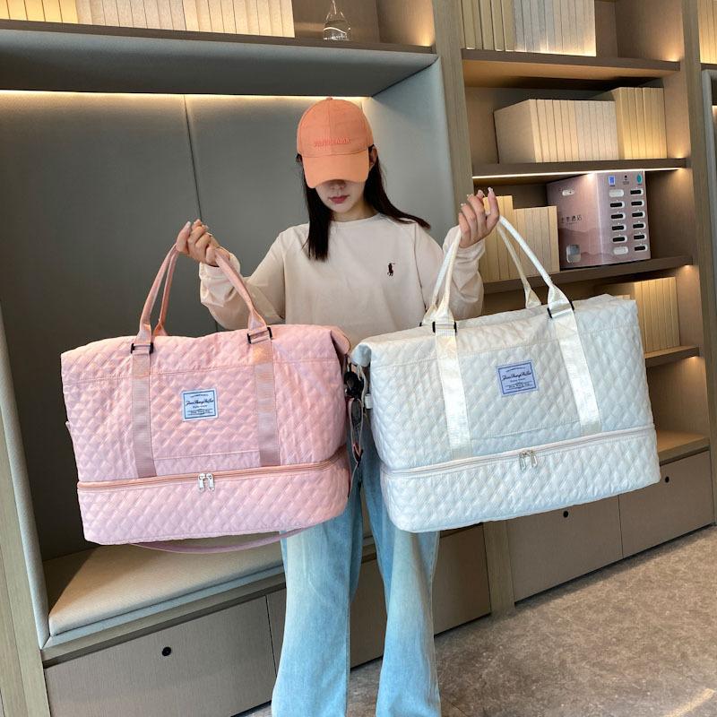 Travel bag dry and wet separation fitness bag large capacity yoga bag sports tote bag shoe compartment single shoulder labor boarding bag