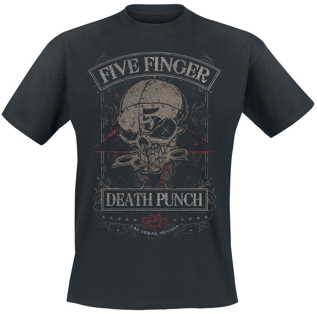 Rare Summer Five Finger Death Punch Graphic Cotton Band Shirt Unisex Summer Short Sleeve Fashion Brand Tee Luxury Casual Vintage