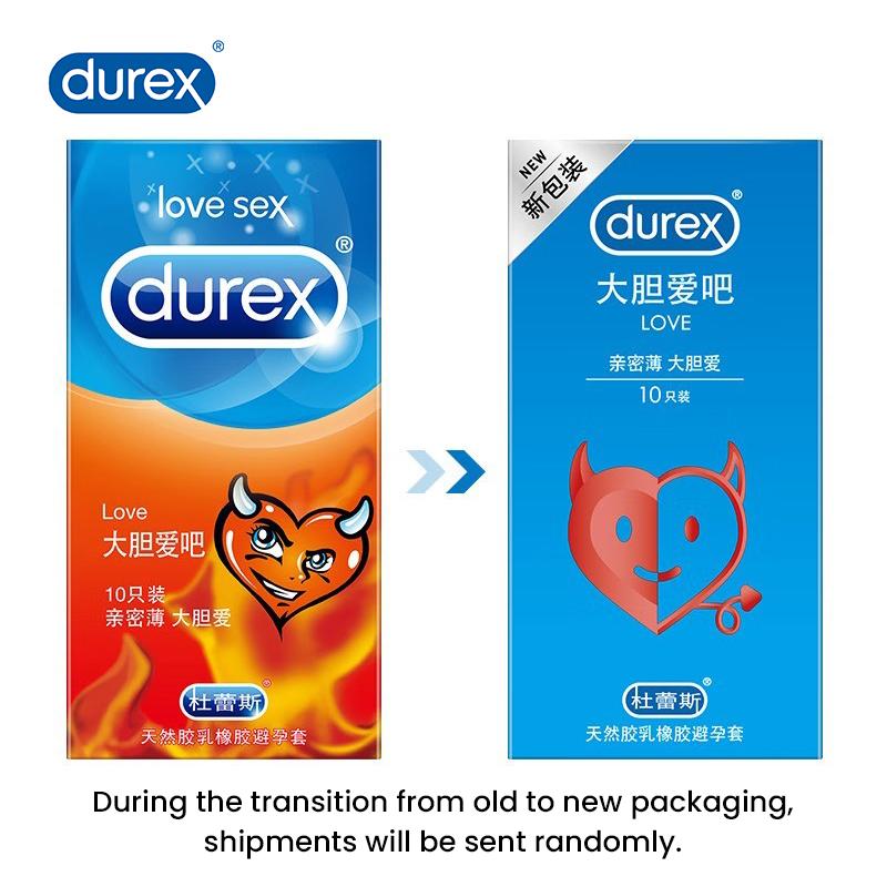 Durex Condoms LOVE Natural Rubber Latex Condom 10Pcs/box 1 Box