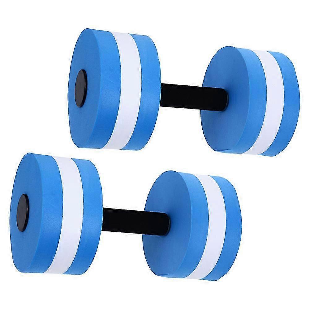 2pcs Aquatic Exercise Dumbbells EVA Foam Floating for Water Aerobics Pool Fitness Swimming Workouts Equipment