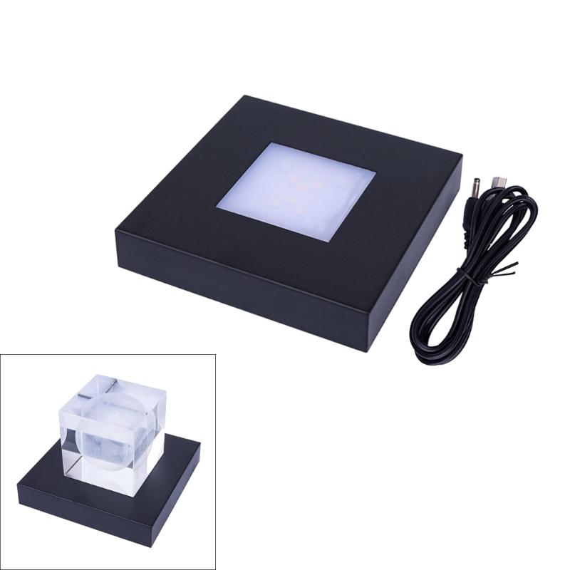 Jewelry Display and Home Atmospheres LED Touch Control Crystals Lamp Base with Adjustable Light and Portable Designs