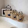 Summer new fashion trend beach bag woven vegetable basket women's bag fashion