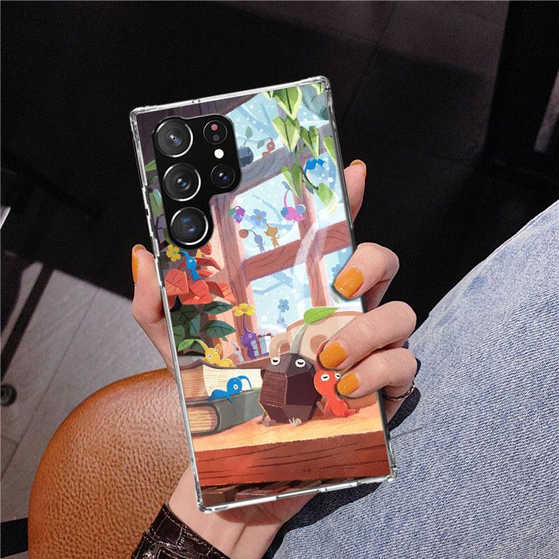 Game P-PikminS 4 Phone Case For Samsung Galaxy S24 S25 Edge S26 Ultra S23 S22 S21 Plus S20 FE + Personalized Print Cover Galaxy