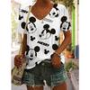 New T Shirts Fashion Disney Mickey Minnie Mouse Print T-shirt Women Trend Female Tops Cute Tees Colorful Streetwear T-shirts