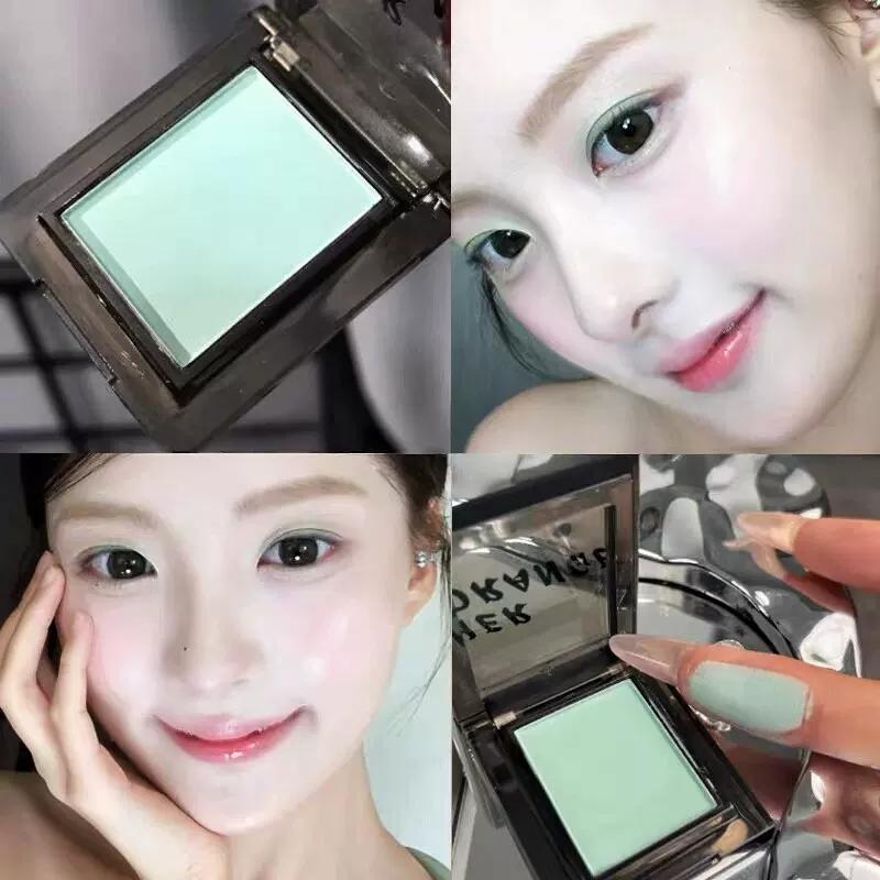 Purple Iris Flower! Colorful Single-Color Eyeshadow, Matte Single Blue Highlighter, Sparkling Pink Base, White and Green