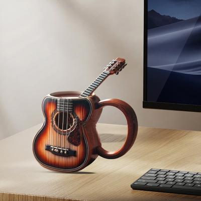 Müzik Aleti Kahve Kupası Gitar Piyano Keman Davul Saksafon Elektrik Gitar Seramik