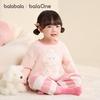Balabala Kids' 2025 Winter Half-Velvet Pajama Set