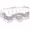 VidaXL Garden Lounge Set 8 Pcs with Brown Cushions Wicker 3325520