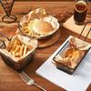 1Pcs with Handle Fryers Basket Food Storage Container Mesh Net Frying Tray Home BBQ Kitchen Tool French Deep French Fries Holder