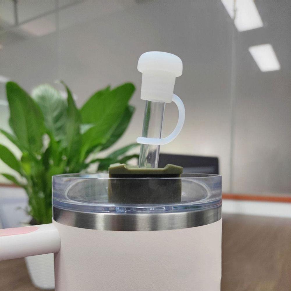Dust-proof Silicone Spill Proof Stopper Reusable Straw Tips Lids for Stanley for 6-10mm Straws