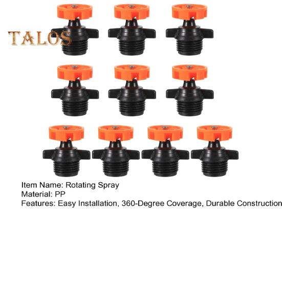 10Pcs 360 Degree Automatic Rotating Sprinkler Heads Garden Irrigation Nozzle Easy To Use Micro Spray Irrigation Tool