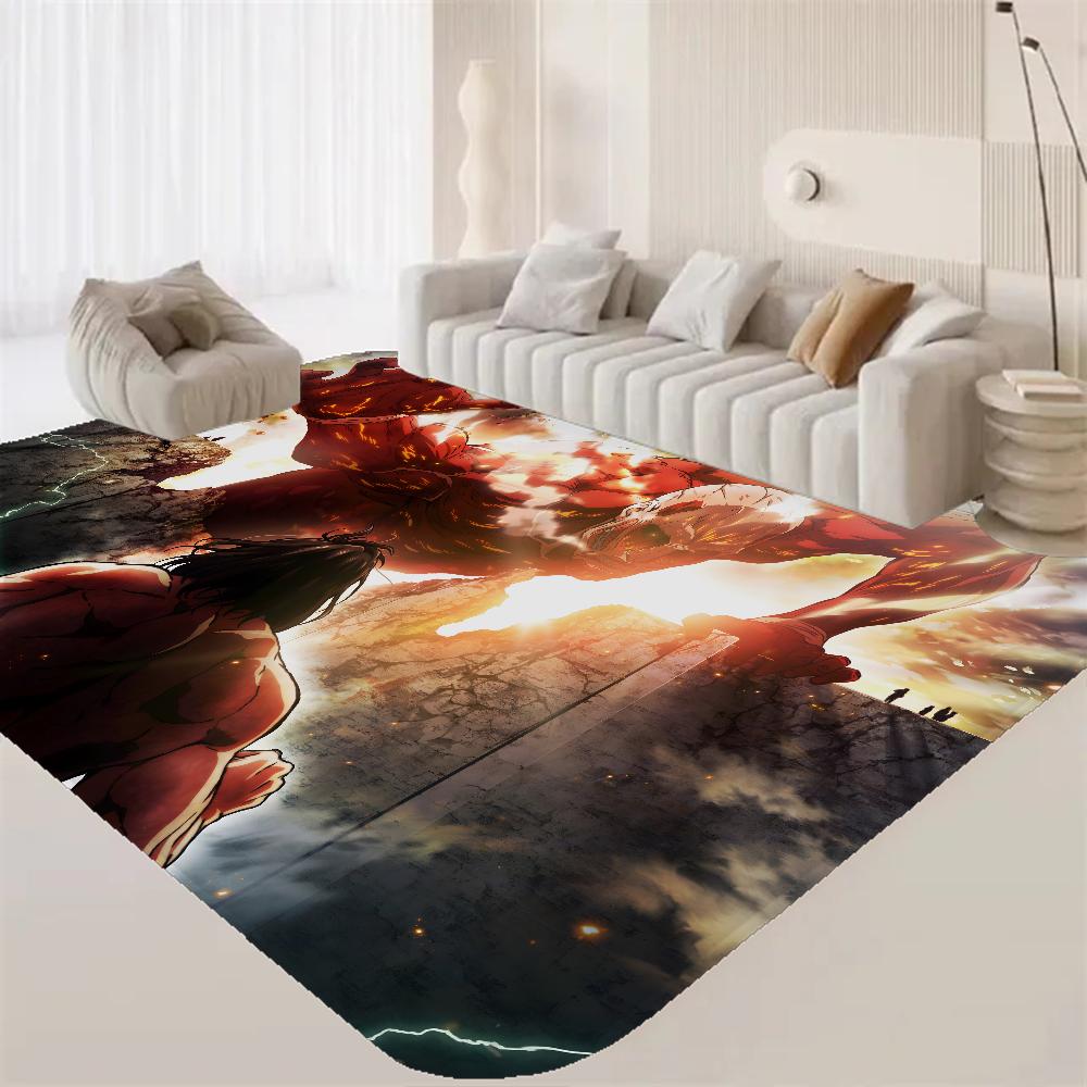 A-Attack On T-Titan Room Mats Retro Multiple Choice Living Room Kitchen Rug Non-Slip Welcome Rug