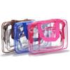 Customizable Transparent PVC Makeup Bag Set - Portable Summer Travel Cosmetic Organizer
