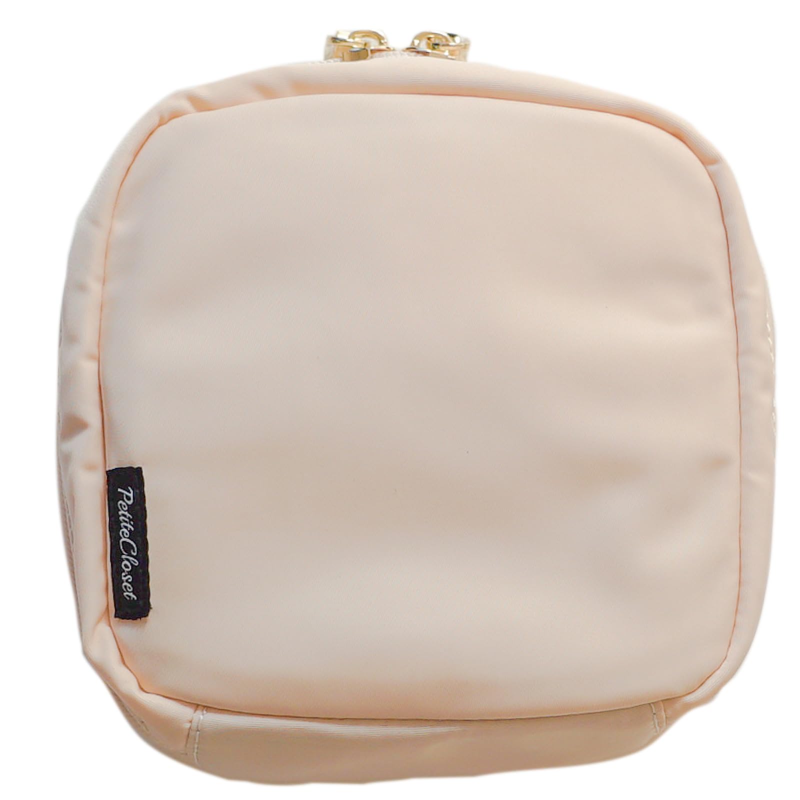 

GlovesDEPO Square Makeup Freestanding Large Light Pink Pouch, Pouch, Storage, Capacity, Compact,