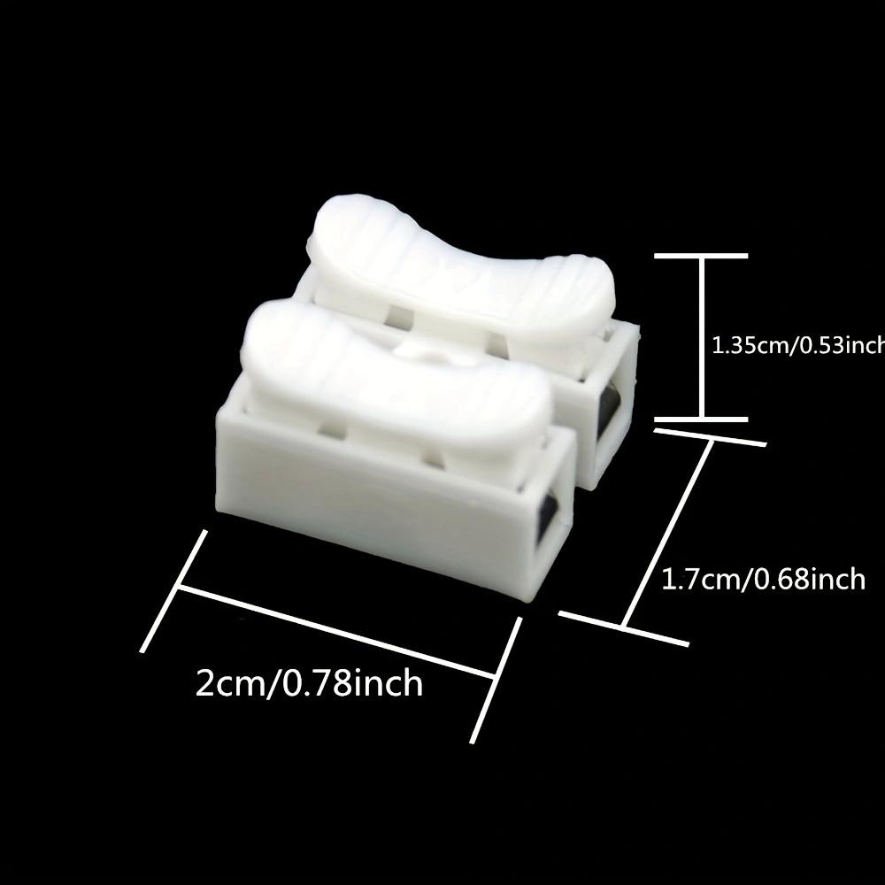 20pcs No Solding Welding Quick 2P Cable Wire Connector No Screw Terminal  Block Spring Clamp