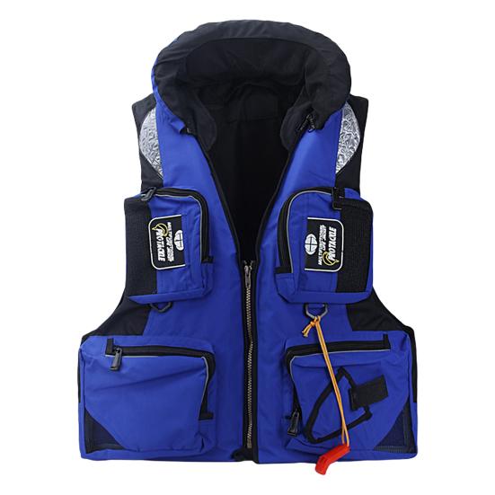 Life Vest Multi-pocket Detachable Large Buoyancy Bright Color Abrasion-resistant Water Assist Comfortable