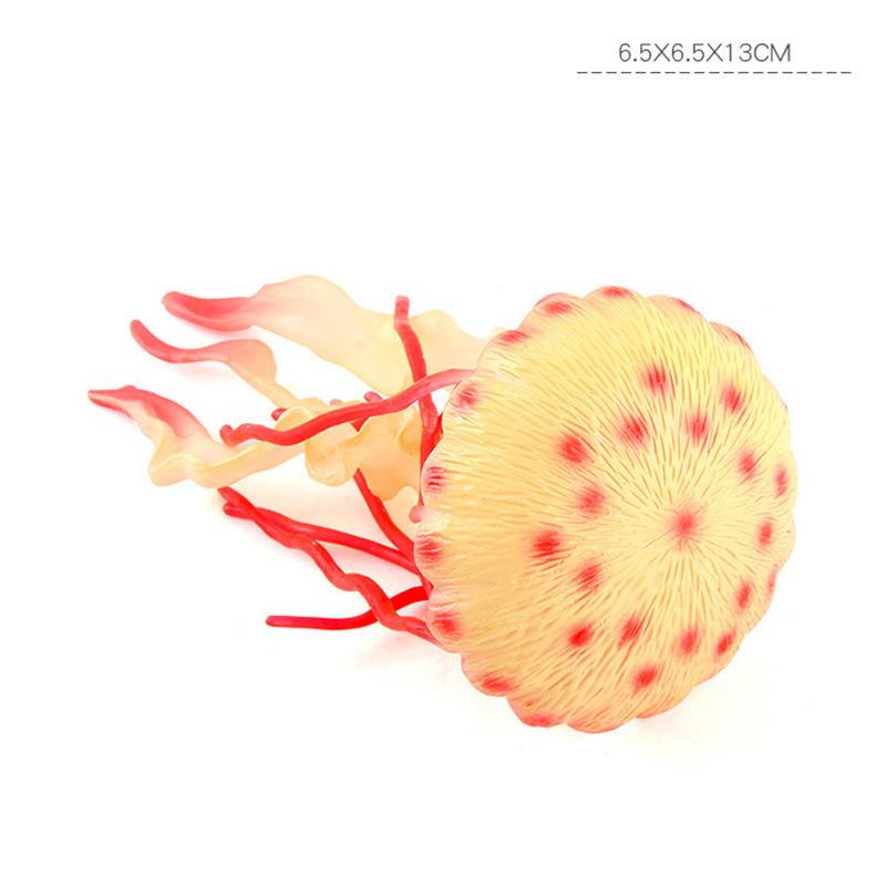 Of Simulation Marine Underwater Creatures Realistic Fun Jellyfish Soft Plastic Jellyfish Model Desktop Static Ornaments Kids Toy