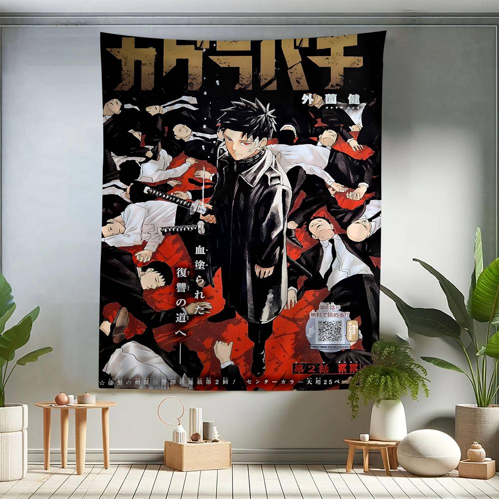 Anime Kagurabachi Hanging Bohemian Tapestry Cheap Hippie Wall Hanging Bohemian Wall Tapestries Mandala Wall Hanging Home Decor