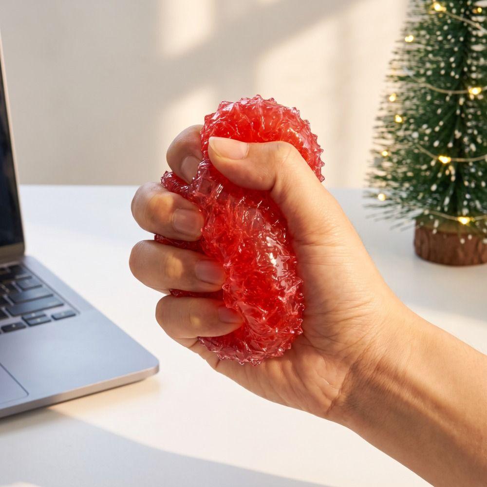 Shapeable Crispy Skin Ball Crushed Ice Cracking Squishy Toy Sensory Fidget Ball Stocking Stuffer