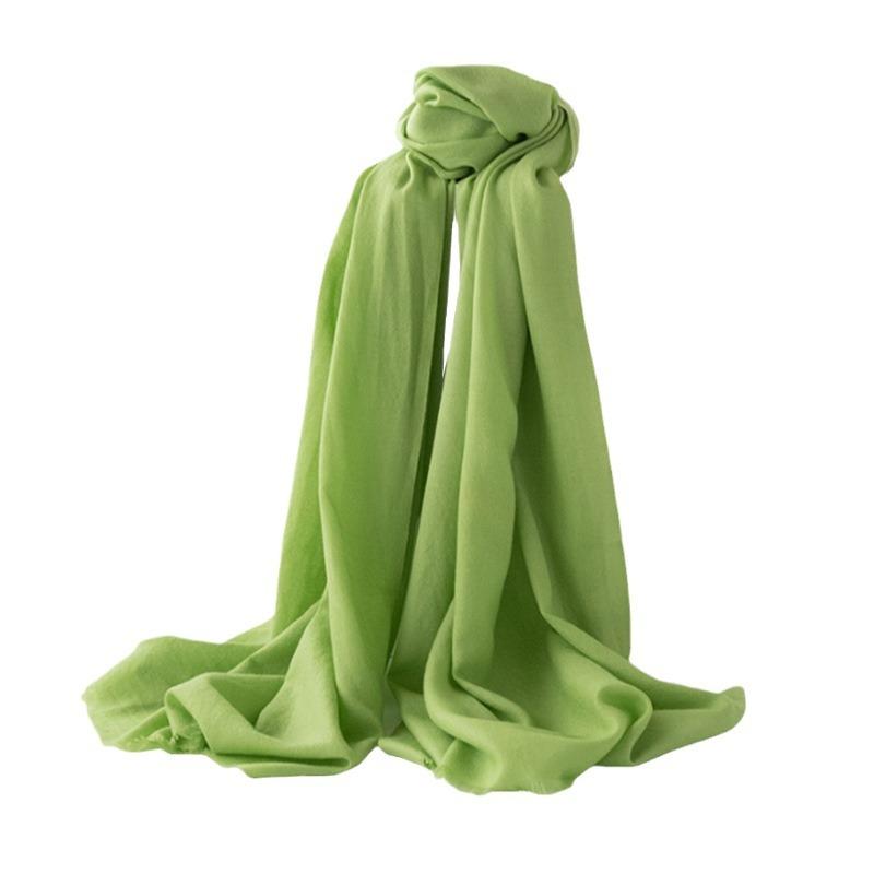 100% Sheep Wool Scarf Season Elegant Solid Color Scarf Soft Premium Wool Scarf Women