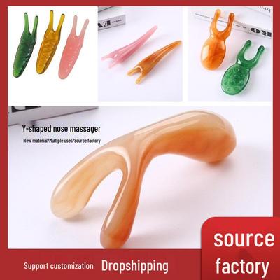 Resin Nose and Ear Scraper: Facial Beauty & Acupoint Gua Sha Tool