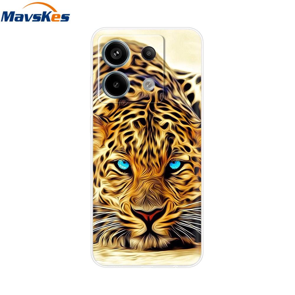 Handyhülle Für Xiaomi Redmi Note 13 Pro 5G Rückseite Niedlich Stoßfest Weich Klar Silikon TPU Für Redmi Note13 Note 13 Pro Funda