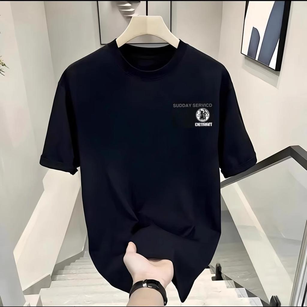 Couples Cotton T-Shirt Short Sleeve Black White Tops Breathable Comfortable Soft Casual Sport Tees