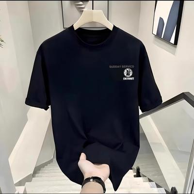 Couples Cotton T-Shirt Short Sleeve Black White Tops Breathable Comfortable Soft Casual Sport Tees