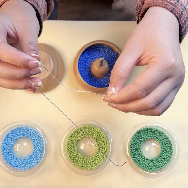 Klare Aufbewahrungsschalen für Perlen Quick Trays Spin Perlenzubehör Schnellwechsel-Perlenschalen Schnellwechsel-Schale zum Basteln